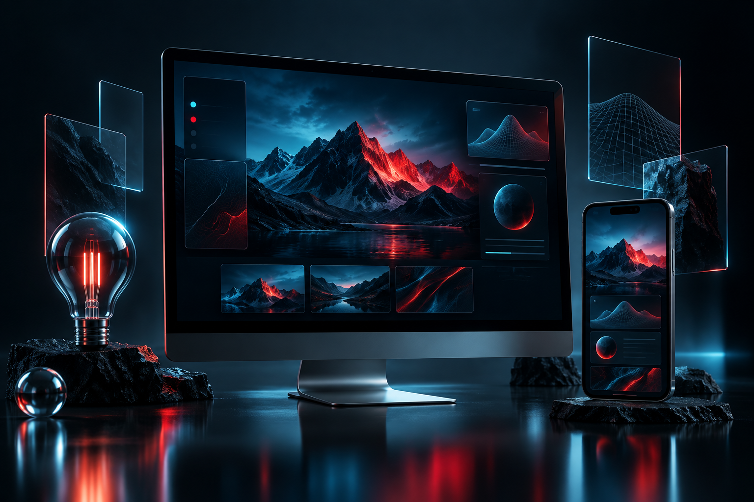 Concept desktop et mobile